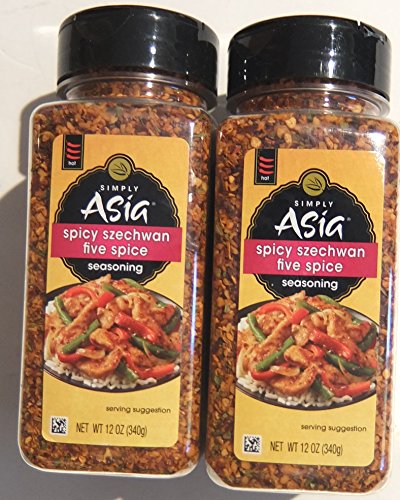 Simply Asia Spicy Szechwan Five Spice Seasoning 12 ounce (Pack of 2)