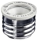 10-Pack UL-listed E26/E27 to E12 Adapter, Medium Screw (E26/E27 Edison Screw) to Candelabra Screw (E12) Base Socket Reducer Adapter Converter, Heat-resistant, Anti-burning, No Fire Hazard