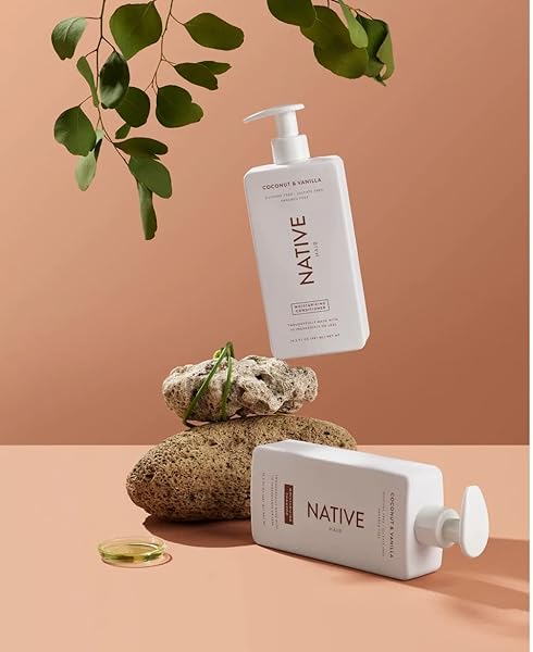 NATIVE COCONUT & VANILLA MOISTURIZING VEGAN CONDITIONER, CLEAN, SULFATE, PARABEN AND SILICONE FREE – 16.5 FL OZ