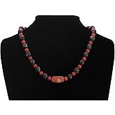 Gemstone Necklace Handmade One of a Kind Men's Women's Unisex Agate, Amethyst and Carnelian Gemstones Art Jewelry Necklace