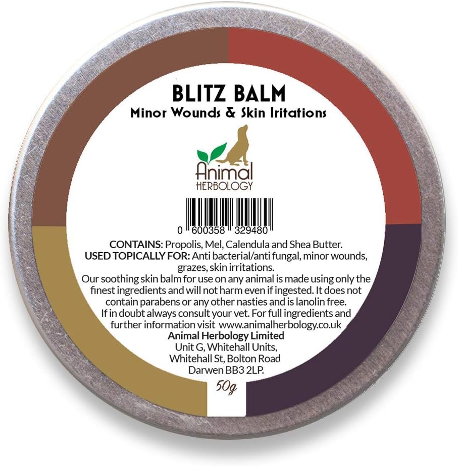 Animal Herbology (NEW) PET SKIN BALM - (Itchy Skin) Anti-Fungal Skin Balm for hot spots, Grazes, Flea Allergies,Skin Conditions. Dermatitis, Eczema.