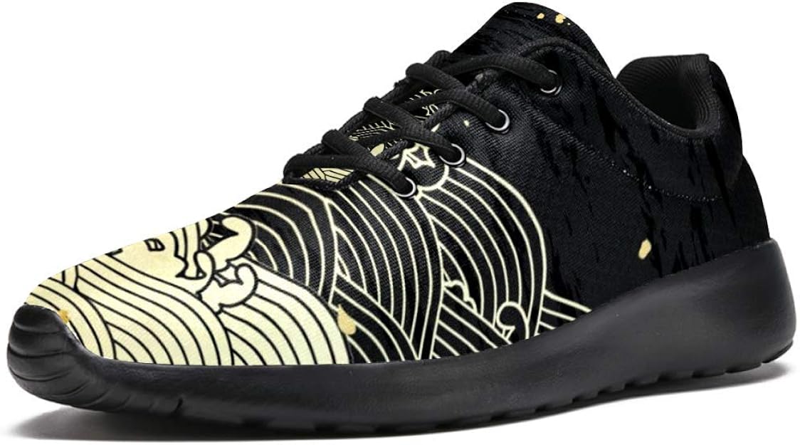 Japanese Golden Wave Texture Men’s Running