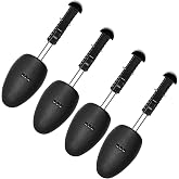 ZJHSXDR 2 Pairs Plastic Shoe Tree Stretcher Shaper for Women Adjustable Shoe Trees Women (Black)