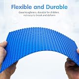 HOTUT 4 Pack 10x10 Baseplates 32x32 Compatible Grey Green Sand Blue view 5