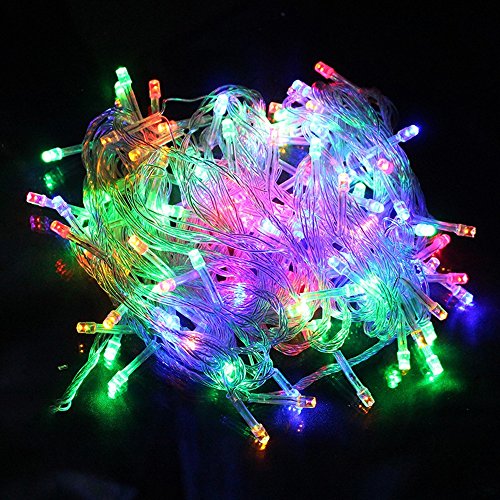 LED String Lights WaterProof 10 m 100 Led Rope Lights Suitable for Bedroom Party Wedding Halloween Outdoor Indoor (Multi)