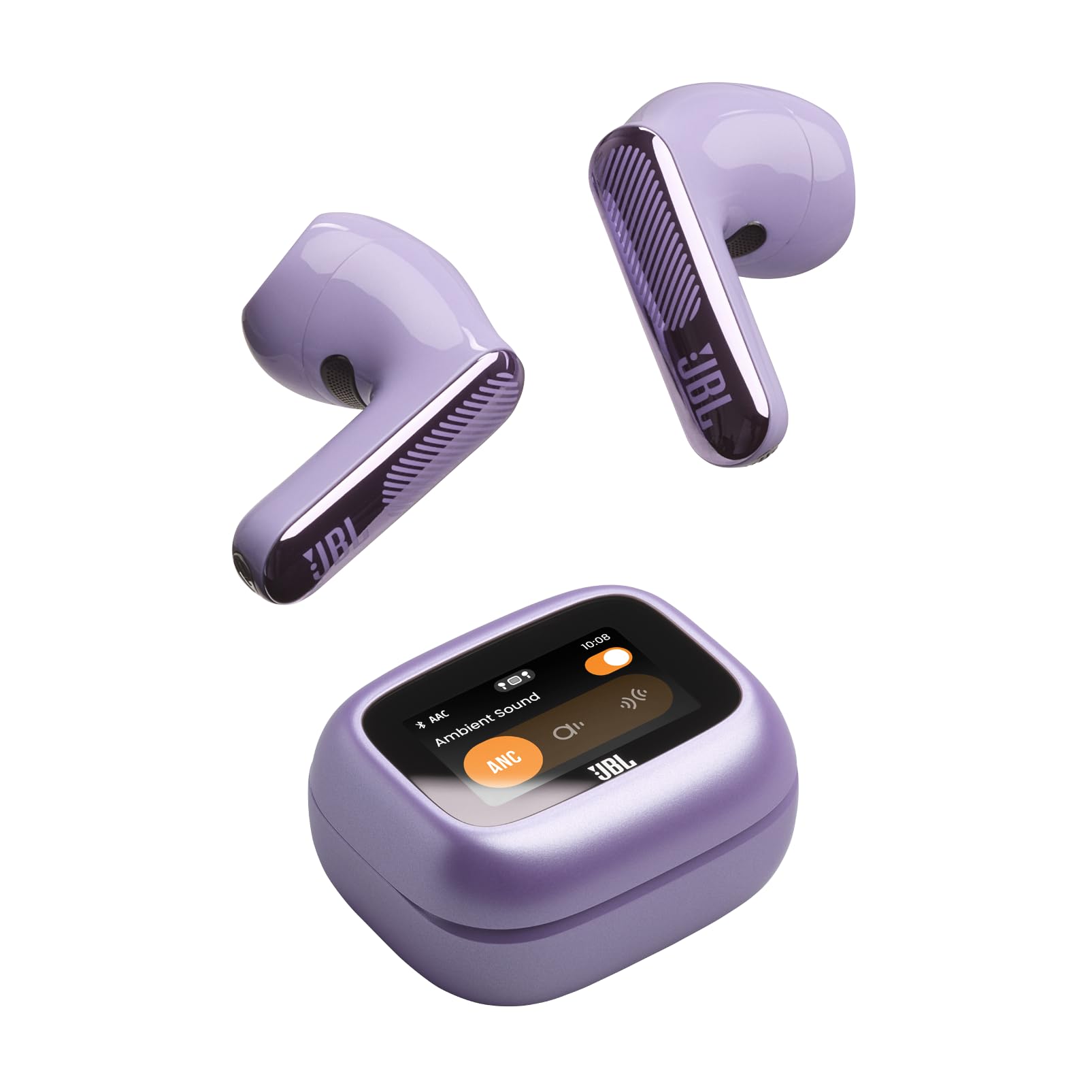 JBL Live Flex 4, Kabellose Noise-Cancelling-Ohrhörer, Hi-Res Audio, Smart Charging Case, Bluetooth, 50 Std. Akkulaufzeit, IP54 wasserdicht, Lila 4
