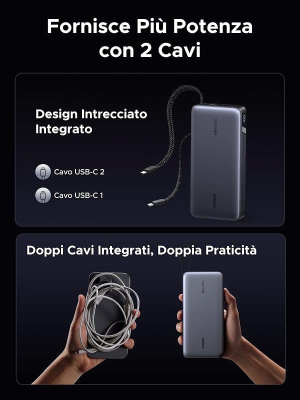 Nexode 165W Power Bank 25000mAh Caricatore Portatile PC PD3.1 140W