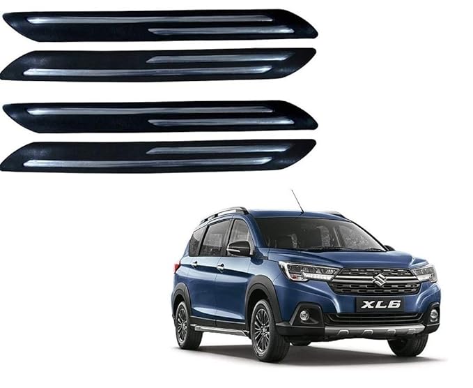 Kozdiko Car Double Chrome Bumper Protector Set of 4 Pcs for Maruti