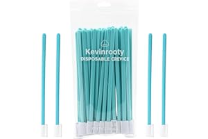 Kevinrooty 50PCS Disposable Crevice Cleaning Brush Tool kit, Disposable Toilet Brush, Disposable Toilet seat Cleaner Tool (Blue)