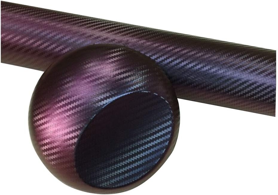 Car Carbon Fiber Sticker, Thick 3D Carbon Fiber Color Film, Suitable for Car Motorcycle ?300 X 30cm (Carbon fiber chameleon)
