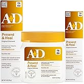 A+D Original Diaper Rash Ointment, Prevents & Heals Diaper Rash, Moisturizes & Heals Dry Skin With Vitamins A & D, Home & Go Bundle - 16 oz jar, 4 oz tube, 1.5 oz tube