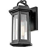 ML Lighting Ellis 1-Light Outdoor Wall Sconce Powder Coated Black