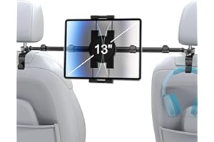 woleyi Car Tablet Headrest Holder for iPad - Car Back Seat Headrest Tablet Mount Stand, Road Trip Essentials for Kids, for 4.