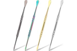 TRINKRITTEY 4PCS Wax Carving Tools, Stainless Steel Sculpture Tool Modeling Carving Tools Double-Headed Sculpting Tool for Modeling