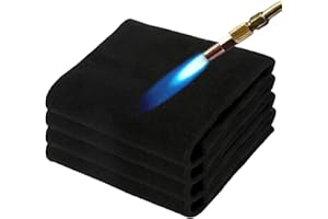 2 MULE TEAM 4 Pack 20" X 24" Carbon Felt Welding Blanket Fireproof Carbon Felt Wick Heat Resistant Fabric 1800°F High Temp Insulation Pad, Flame Retardant Protective Mat for Soldering Welding Brazing Plumbing