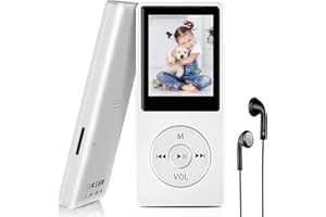 Wodgreat MP3 player with Bluetooth, 32GB HiFi Lossless Digital Music Players with TF Card Slot and Speaker, Portable Multifun