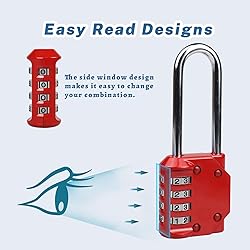 RESET-060 4 Digit Combination Padlock with 2.4 inch