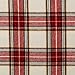 Amazon Brand – Pinzon Plaid Flannel Bed Sheet Set - Twin XL, Cream and Red Plaid