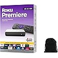 Roku Premiere | 4K/HDR Streaming Media Player Wi-Fi Enabled with Premium High Speed HDMI Cable and Simple Remote, Includes Pouch, White