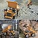 Yuboa Remote Control Truck RC Dump Trucks Toy,Remote Control Dump Truck Diecast 1:18 6CH Alloy Construction Vehicle RC Truck Xmas Gift for Kid Boys Yellow