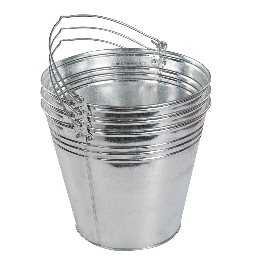 Silverline Galvanised Bucket 3pk 14Ltr (907044)