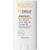 MyCHELLE Sun Shield Stick SPF 50 Tinted - Mineral Reef Safe Sunscreen for Face