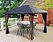 Kozyard Rosana 10'x12' Hardtop Aluminum Permanent Gazebo with 2-layer Sidewalls (Rosana 10'x12')