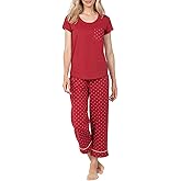 PajamaGram Womens PJs Sets - Ladies Pajamas Capris 100% Cotton