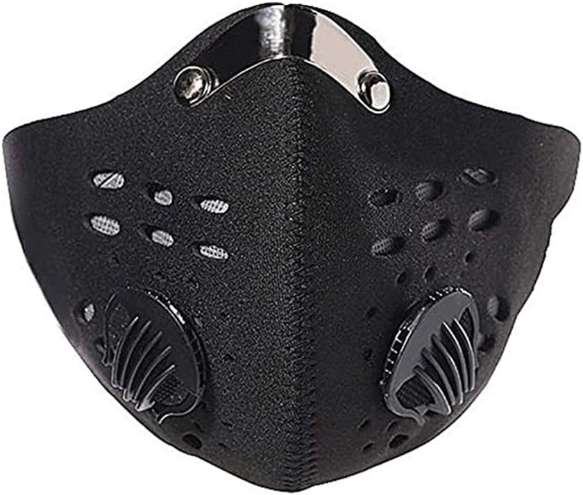 HotMall-US Protective face and Mouth,Unisex,Washable, Reusable Unisex PM2.5 Anti-dust Windproof Breathable Outdoor Sport Cycling Facial Mouth Protection Black 1pc