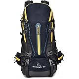 GHGJU 45L Outdoor Mountaineering Bag Camping Travel Bag Men and Women Large Capacity Backpack