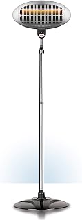 reer Wickeltischstrahler mit Standfuß, 650 Watt, Heizstab mit Splitterschutz