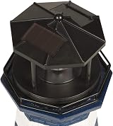 GardenKraft Solar Revolving LED Lighthouse Garden Decoration 40cm High view 7