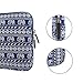Kamor 13 13.3 inch Apple MacBook Air MacBook Pro Canvas Fabric Laptop Sleeve with MacBook Charger Case Bohemian Style Animal World (Elephant Blue) Protective Carrying Sleeve Bag Case Cover Shell