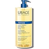 Uriage Xémose Face & Body Wash For Very Dry Skin, Soothes For Long-Lasting Comfort, Mild Foaming Nourishing Gel-In-Oil, Fragrance & Soap-Free, Physiological Ph