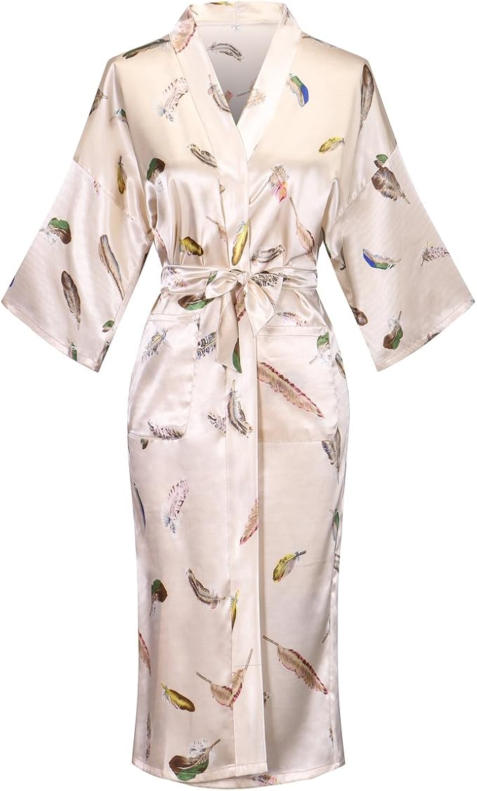 bademantel damen blumenmuster