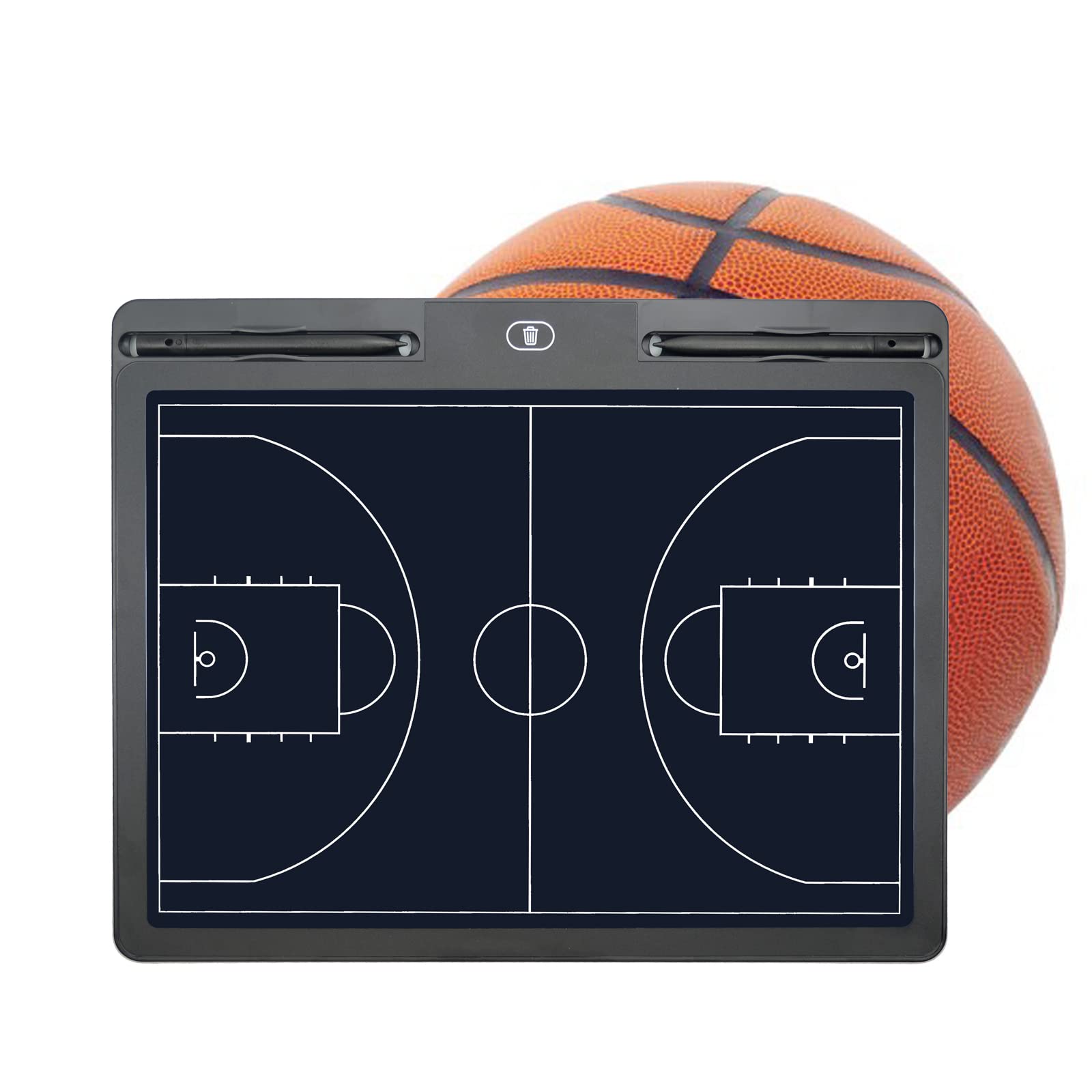RoseFlower Electronic Basketball Coaching Board Basketball Coaches Tactical Clipboard Strategy Blackboard with Stylus Pen for Marker Training - Sporting Goods Basketball Training Assistant Equipment