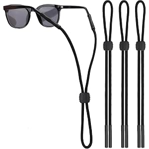 3 Pcs Adjustable Glasses Strap, Universal Eyeglass Lanyard Retainer for Sports, Fits Men Women and Kids