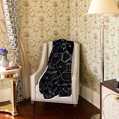 image for ALAZA Cooper girl Chemistry Laboratory Equipment Throw Blanket Soft Wa