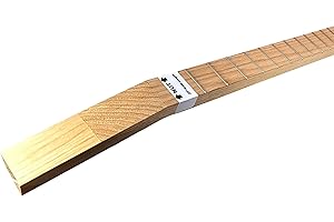 C. B. GITTY Premium Hardwood FULLY FRETTED Cigar Box Guitar Neck - 25-inch Scale - Made in the USA! (American Hickory)