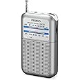 Pocket Battery AM FM Radio Portable, Mini Transistor Radio with Excellent Reception, Tuning Knob with Signal Indicator, AAA Battery Operated for ICE Storms&Walking, DE333 by PRUNUS