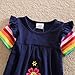 VIKITA toddler flower girl dress for kids baby cotton short sleeve dresses in summer for 2-8 years