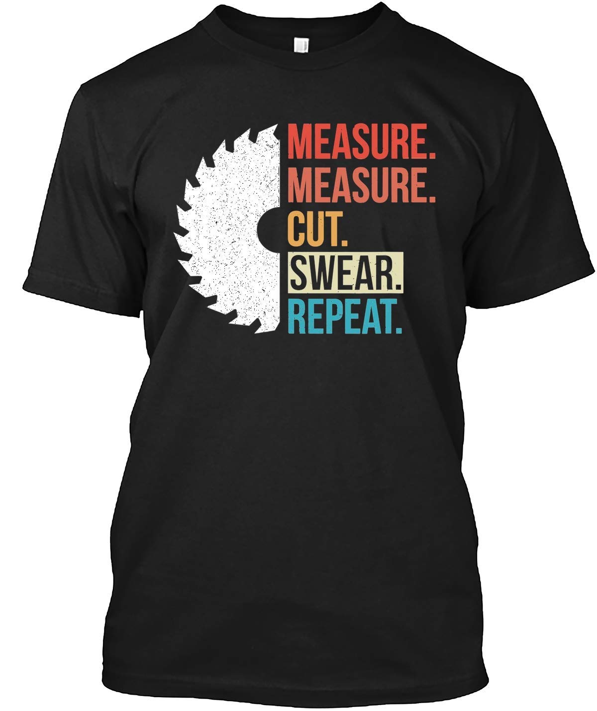 Funny Dad Measure Cut Swear Handyman Father Day For T Shirt
