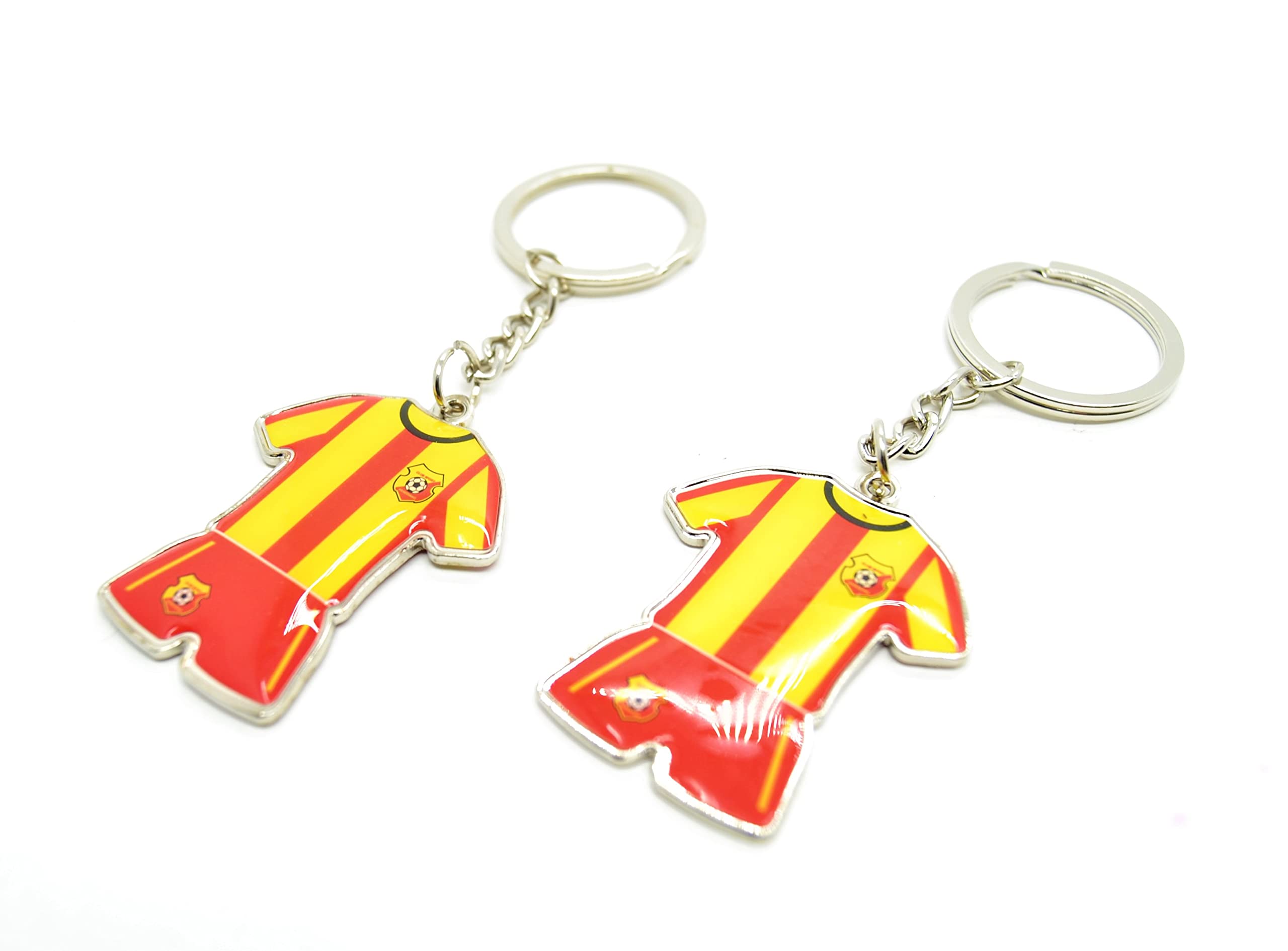 ARUNDEL SERVICES EU 2 Keychains, Spanish Flag, Toro in National Colours of Spain, Football League Keychain Gift Set, Military Civil Guard, 2 Sides, Metal