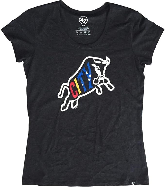 Durham Bulls 47 Brand Womens Black Bull City Club Clothing