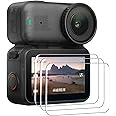AMAZEAR (3 Pack) Screen Protector for DJI Osmo Nano Accessories, DJI Osmo Nano Action Camera Tempered Glass Screen Protective