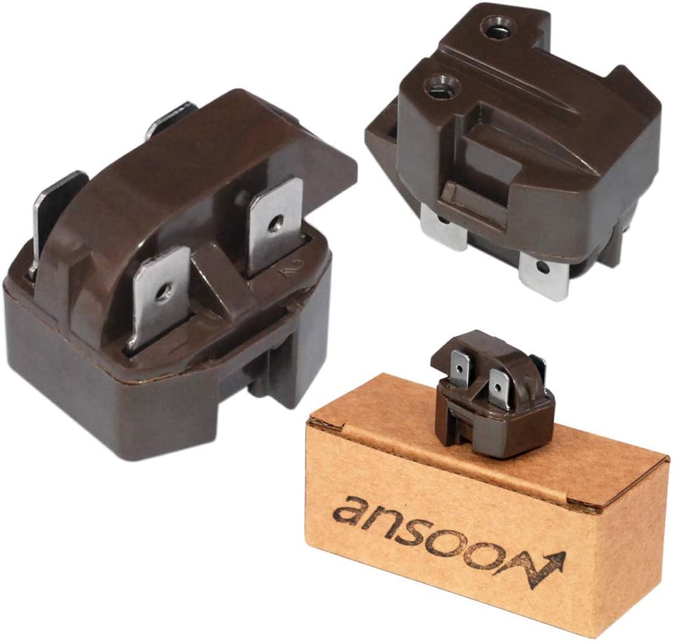 Ansoon IC-4 Refrigerator Freezer Compressor PTC Start Relay Compatible for Frigidaire Replaces 32330 WP2262185 WR07X26748 4387913 216594300