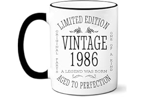 1986 40th Birthday Gift Ideas Mug for Women and Men Ceramic Coffee Mugs AnniversaryPresents for Him, Her, Husband or Wife 40 