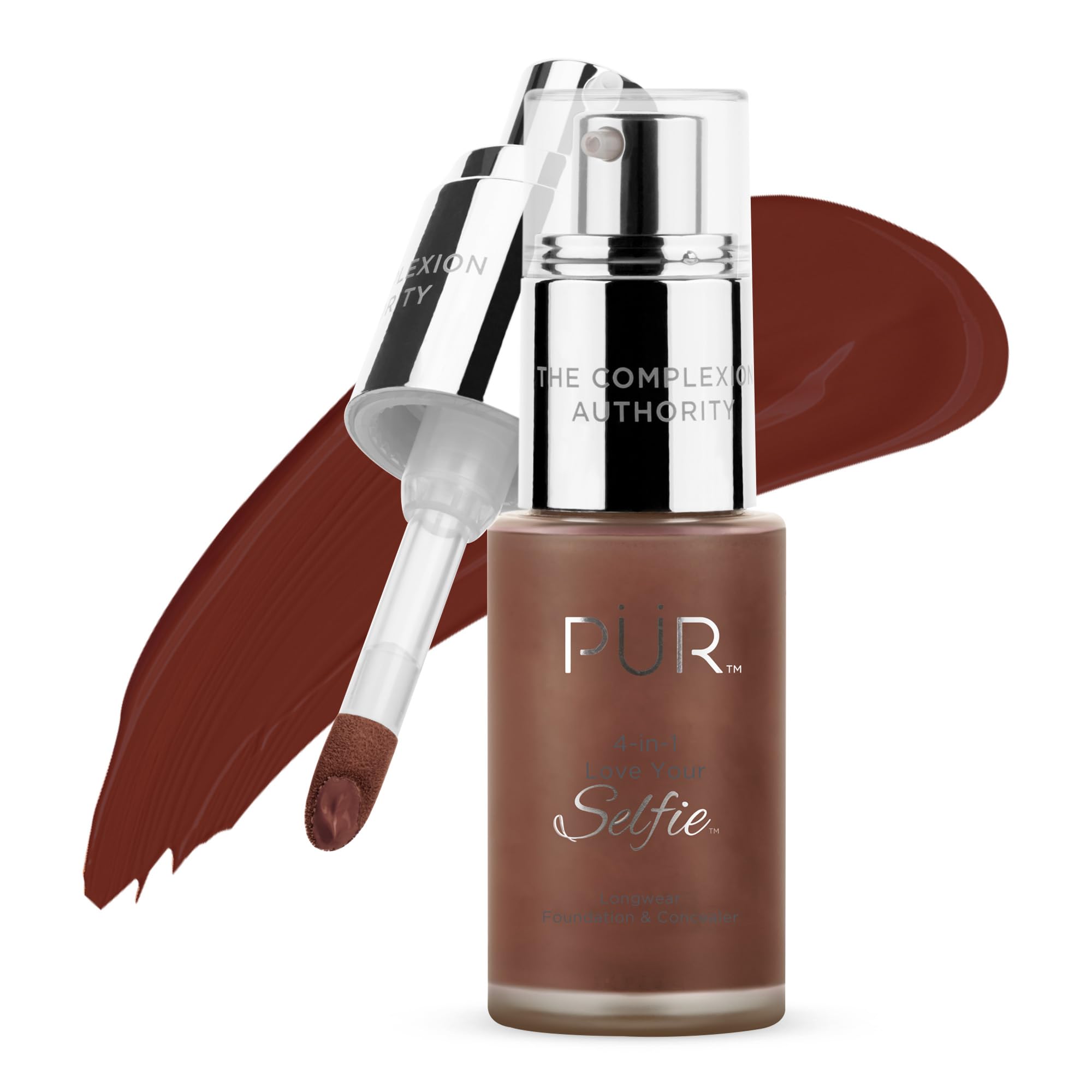 ‎Pür 4 in 1 Love Your Selfie Longwear Foundation & Concealer - Dpp2 Medium to Full Coverage Vegan Friendly Make Up Shades - 30ml