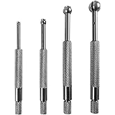 QWORK Small Hole Gauge Set Telescoping Full Round Bore Gauge, 4 pcs