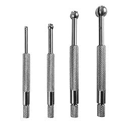 QWORK Small Hole Gauge Set Telescoping Full Round